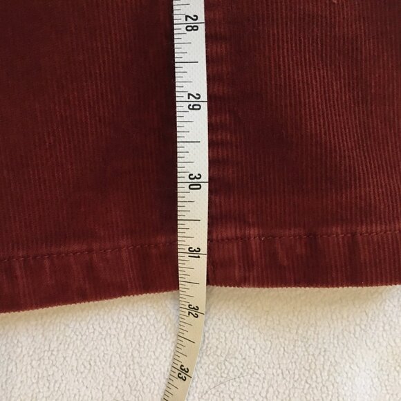 JCrew Matchstick Russet Brown Cords 28R EUC - Picture 6 of 9
